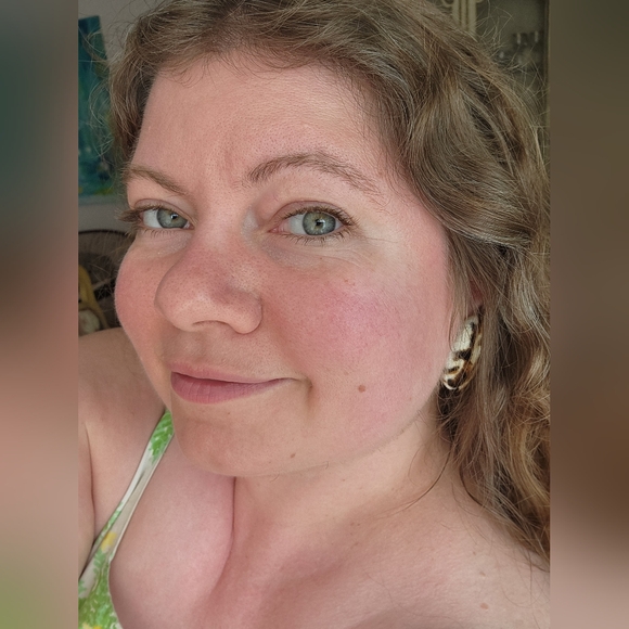 Leopard Print Vintage Clip On Earrings - Picture 5 of 5